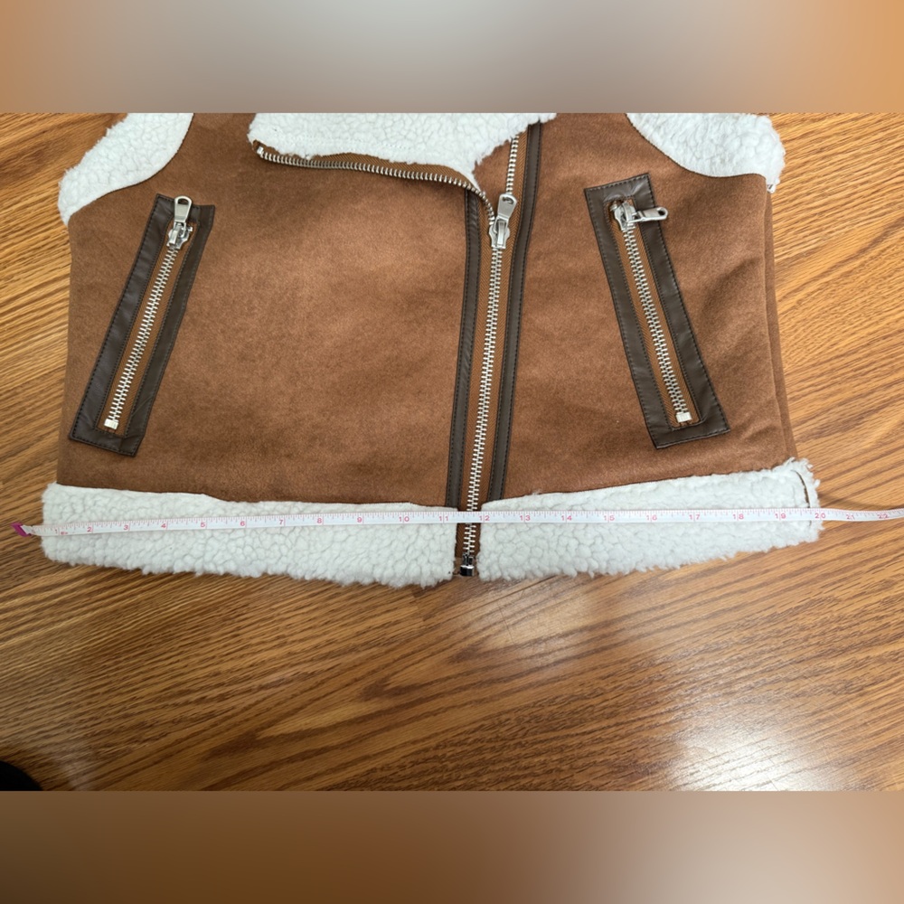 Faux Fur Shearling Women's Vests - Picture 6 of 11
